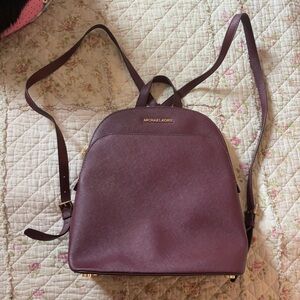 Michael Kors Burgundy Backpack
